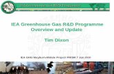 IEA Greenhouse Gas R&D Programme Overview and Update Tim … · 2013-07-25 · CCS Outcomes at Copenhagen (COP15, CMP5) • SBSTA concluded to continue work at SBSTA 32 in June 2010