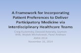 A Framework for Incorporating Patient Preferences to ...€¦ · Event Node Start Event Node End Event Node Arc Clinical Workflow Team Practitioner members (some) Patient Partner