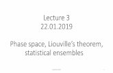 Lecture 3 Fys4130 - Forsiden - Universitetet i Oslo · Lecture 3 22.01.2019 Phase space, Liouville’s theorem, statistical ensembles Fys4130, 2019 1