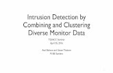 Intrusion Detection by Combining and Clustering …assured-cloud-computing.illinois.edu/files/2016/01/...Intrusion Detection by Combining and Clustering Diverse Monitor Data TSS/ACC