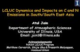 LCLUC Dynamics and Impacts on C and N Emissions in South ...sari.umd.edu/sites/default/files/Atul.pdf · LCLUC Dynamics and Impacts on C and N Emissions in South/South East Asia Atul