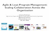 Agile & Lean Program Management: Scaling Collaboration ... · Agile & Lean Program Management: Scaling Collaboration Across the Organization Johanna Rothman Agile and Lean Program