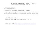 Concurrency in C++11 - spbstu.rukspt.icc.spbstu.ru/media/files/2014/course/parallel/cpp11_2.pdf · “Hello, world!”: now with C++11 concurrency This program will print something