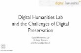 Digital Humanities Lab and the Challenges of Digital ... · R. SHAW, Research Laboratories, !liord Limited, Brentwood, Essex, England In the more advanced photographic systems of