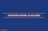 AUTOTRADER NATIONAL AD SOLUTIONS · 2019-01-15 · AUTOTRADER NATIONAL AD SOLUTIONS. 2 2019 AUTOTRADER PORTFOLIO Audience Extension ... Homepage Sponsorship –Premium Onsite: Endemic
