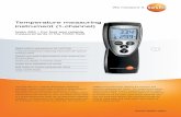 Temperature measuring instrument (1-channel)hm.measure1.co.th/brochures/Testo2014/testo_925.pdf · The testo 925 is a 1-channel temperature measuring instrument which is particularly