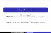 Graph Grammars - California Institute of Technologymatilde/LinguisticsToronto13.pdf · 2019-02-12 · Graph Grammars Formal languages adapted toparallelism in computation instead