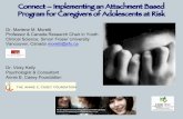 Connect –Implementing an Attachment Based Program for Caregivers of Adolescents at Risk · 2020-05-20 · American Journal of Health Behavior,43(1), 181–194. oAdolescent specific
