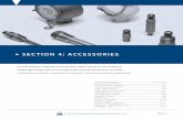 SECTION 4: ACCESSORIESA)_4.pdfPage4-2 | Specificationssubjecttochange Dimensionsininches(mm) Body/gasket material IP/NEMA Rating Max Temp. Pipethread codes Temptran models Approx.