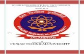 (Common to all B. Tech. Disciplines) · Punjab Technical University PTU/ DA/ 17th May 2011 B. Tech. 1st & 2nd Semester Batch-2011 Physics Group B. Tech. Second Semester Contact Hours: