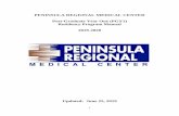 PENINSULA REGIONAL MEDICAL CENTER Post-Graduate Year … · Peninsula Regional Medical Center, a non-profit, 281 bed hospital (Maryland's 5th largest) at the hub of the Peninsula
