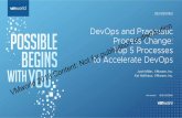 DevOps and Pragmatic distribution Process Change: …...#vmworld DevOps and Pragmatic Process Change: Top 5 Processes to Accelerate DevOps Josh Miller, VMware, Inc. Kai Holthaus, VMware,