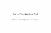 Cone Penetration Test - Ohio Department of Transportation MWGC Se… · Cone Penetration Test (CPT) •A method used to determine the Geotechnical properties of soils and delineating