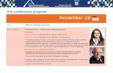 November 19 - 2016 Higher Education Summit2016.highereducationsummit.ca/wp-content/uploads/... · Short, simultaneous roundtable presentations on eight or nine subjects including