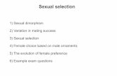 11 sexual selection - | Department of Zoology at UBCbio418/11 sexual selection.pdfSexual selection in forked fungus beetle, Bolitotherus cornutus 3) Sexual selection Male-male competition