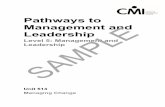 Pathways to Management and Leadership SAMPLE/media/Files/... · Managing Change . SAMPLE. Pathways to Management and Leadership . Unit 514: Managing Change ... Managing Change About