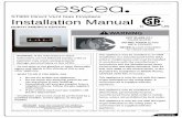 ST900 Direct Vent Gas Fireplace Installation Manual · located near to an Escea fireplace that may be caused by heat. The drawings below are suggestions that may be used as a GUIDE