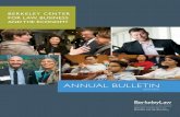 ANNUAL BULLETIN - Berkeley Law · 2018-01-12 · ANNUAL BULLETIN 2015-2016. FROM THE DIRECTOR ... CYBERSECURITY VENTURE CAPITAL “The Berkeley Center for Law, Business and the Economy