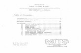 MITS altair BASIC 1975 - amaus.net · ALTAIR 680 BASIC Altair 680 BASIC is identical to Altair 8800 8K BASIC, Revision 3.2, with a few exceptions. The BASIC Reference Manual for 8800