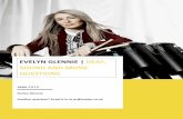 EVELYN GLENNIE | DEAF, SOUND AND MUSIC QUESTIONS · 2019-06-03 · Evelyn Glennie Office © 2019 1 APRIL 2019 Evelyn Glennie Another question? Email it in to pr@evelyn.co.uk EVELYN