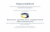 O1-A4 OpenQAsS List software applicationopenqass.itstudy.hu/sites/default/files/O1-A4... · schools. Support a Balanced Scorecard of process. Supports ISO 9001, ISO 14001, 22000 TS,