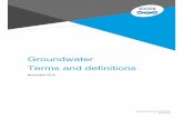 Groundwater Terms and definitions - gmwater.com.au › downloads › gmw › ... · 1.2 Groundwater Groundwater is water beneath the earth’s surface in pores and fractures of soil