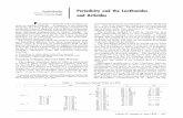 Periodicity and the lanthanides and actinides · in Table 1, listed, of the elements in question, only Er, Subsequent modifications of the Mendeleev table in- ... Volume 47, Number