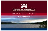 CAMP MARRIOTT - Goshen Scout Reservation...The Camp Marriott leadership has developed another year of unique program based on critiques and feedback from units that came to camp in