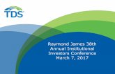 Annual Institutional Investors Conference March 7, 2017 · 4 Annual Dividends Per TDS Share Shares Repurchased * Retroactively adjusted for the effect of 2005 stock dividend. Repurchased