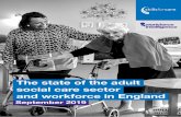 The state of the adult social care sector and workforce in ... · ‘State of the adult social care sector and workforce’ report. This report is a key resource used across the sector,