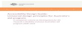 Accessibility Design Guide: Universal design principles for Australia… › ... · 2017-05-04 · Accessibility Design Guide: Universal design principles for Australia’s aid program,