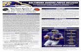 BALTIMORE RAVENS PRESS RELEASE - Huddle Magazine · surrendered fourth-quarter leads with under 4 minutes remaining. • Baltimore’s defense ranked seventh (322.1 ypg) in 2016,