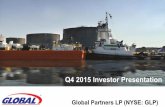 Q4 2015 Investor Presentation...Q3 2014 Investor Presentation Global Partners LP (NYSE: GLP) Q4 2015 Investor Presentation. 2 Forward-Looking Statements Certain statements and information
