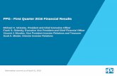 PPG - First Quarter 2016 Financial Results/media/Files/P/PPG-IR/... · Q4'14 Q1'15 Q2'15 Q3'15 Q4'15 Q1'16 First Quarter (Y-O-Y): Improved flat glass pricing Lower flat glass volumes