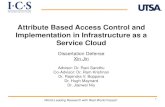 Attribute Based Access Control and Implementation …Attribute Based Access Control and Implementation in Infrastructure as a Service Cloud Dissertation Defense Xin Jin Advisor: Dr.