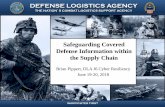 DEFENSE LOGISTICS AGENCY · 2018-08-08 · DEFENSE LOGISTICS AGENCY THE NATION’S COMBAT LOGISTICS SUPPORT AGENCY WARFIGHTER FIRST Brian Pippert, DLA J6 Cyber Resiliency. June 19-20,