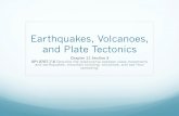 Earthquakes, Volcanoes, and Plate Tectonicscmartinresgmsd.weebly.com/uploads/3/8/3/1/38314033/... · Earthquakes, Volcanoes, and Plate Tectonics Chapter 11 Section 3 SPI 0707.7.6