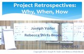 Project Retrospectives: Why, When, Ho · Agile enthusiast and practitioner . Business owner (leads a world class development company) Consults and trains top companies on design,