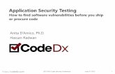Application Security Testing · OWASP ZAP. 2015 NYS Cyber Security Conference June 2nd 2015 24 DAST Workflow 1. Application staging ... Static Application Security Testing (SAST)