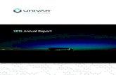 Univar 2015 Annual Report · 2019-01-31 · pharmaceuticals, coatings, water treatment, agriculture, pest control, and household and industrial cleaning. We re-entered the public