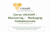 Corso UNAAPI: Marketing - Packaging Comunicazioneartigianale e tipico percepita dalla distribuzione moderna ... •qualità costante •importanza dei servizi accessori. 25 ... parte