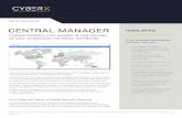 CENTRAL MANAGER HIGHLIGHTS - CyberX · Central Manager provides the ability to manage all CyberX appliances from a single pane of glass. For instance, from the Central Manager, security