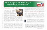 The Apple of His Eye Established August 1, 1996 …...The Apple of His Eye Mission Society April 2020 E-Newsletter Established August 1, 1996 ˜e Apple o is Eye Ainistrative enter
