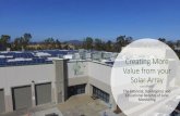 Creating More Value from your Solar Array - Green Technology · Creating More Value from your Solar Array The Financial, Operational, and Educational Benefits of Solar Monitoring