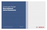 Corporate Design Recruitment Advertisements · 2012-01-20 · © 2005 Robert Bosch GmbH | Edition 07.05 Contents | 3 Corporate Design Recruitment Advertisements