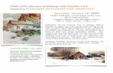 UWS-CVC January workshop with Lester Lee presenting ... · 1/12/2019  · UWS-CVC January workshop with Lester Lee presenting landscape techniques with watercolor Saturday, January