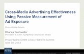 Cross-Media Advertising Effectiveness Using Passive Measurement …cimmusorg.startlogic.com/wp-content/uploads/2012/07/CIMM... · 2013-04-18 · Symphony Advanced Media Survey est.