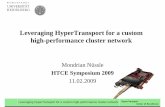 Leveraging HyperTransport for a custom high-performance ...ra.ziti.uni-heidelberg.de/coeht/pages/events/... · Leveraging HyperTransport for a custom high-performance cluster network
