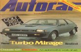 0814 Autocar 08-1982.pdf · 2013-05-24 · transverse leaf spring and wishbones Right: The finned Mille Miglia coupé. Far right: This 1,100 c.c unsupercharged s rts racing I appeared