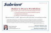 Baker’s Dozen Portfolios - Baker's Dozen Model Portfolios · 2. Forward Looking Value –mid-year GARP portfolio of 30-35 stocks (all caps) 3. Dividend –50 stocks, GARP with solid